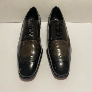 Stacey Adams Two-Tone Black & Brown Men's Oxfords